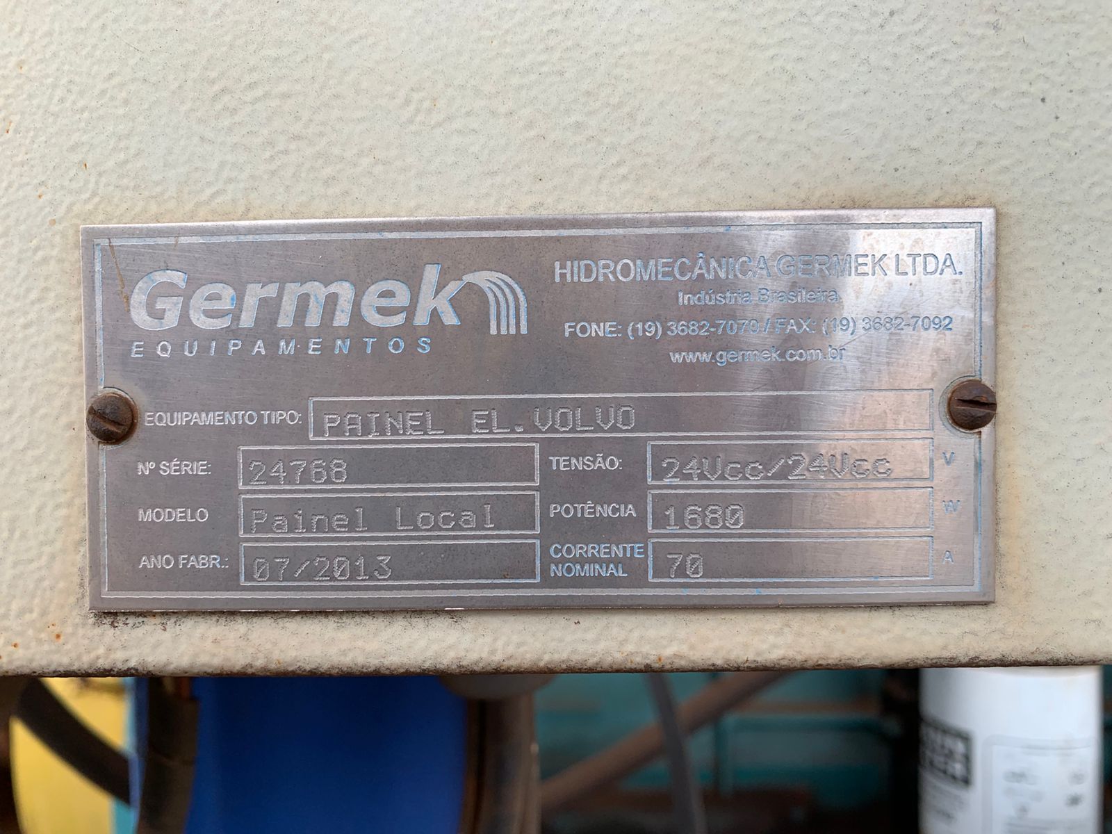 Conjunto de Irrigação Germek– Volvo Penta 6 Cilindros