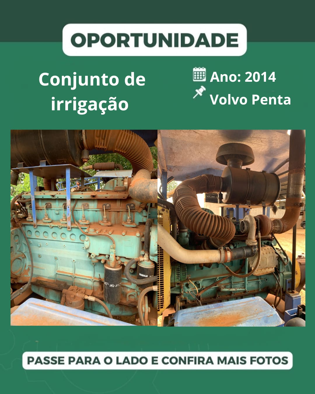 Conjunto de Irrigação Germek– Volvo Penta 6 Cilindros